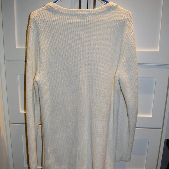 NYDJ Ivory Button Front COTTON Blend Cardigan S Like New~Washed not Worn - Picture 2 of 5
